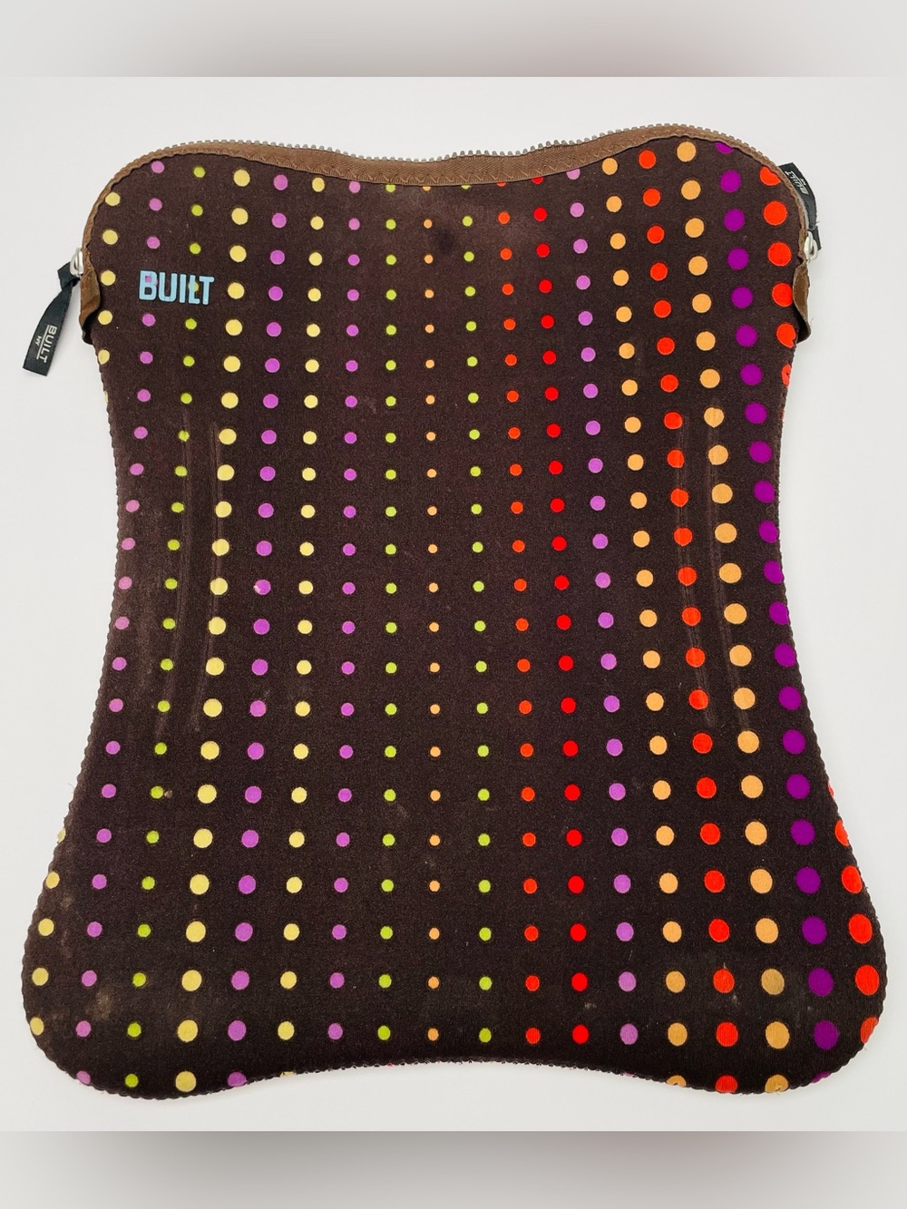 BUILT NY Neoprene 15” Laptop Sleeve Scatter Dot Multicolor Pattern Model MF101